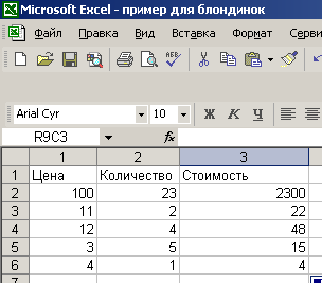 Компьютер для блондинок. Сегодня мы изучаем Excel.
