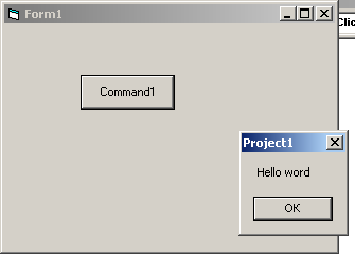 Visual Basic (VB) компоненты, дизайнер форм, кнопка CommandButton